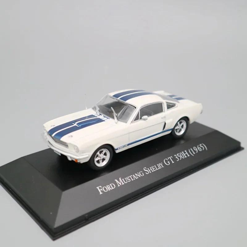 IXO Diecast 1/43 Scale 1965 Ford Mustang Shelby GT 350H Alloy Car Model Static Collection Decorated Holiday Gifts Toys