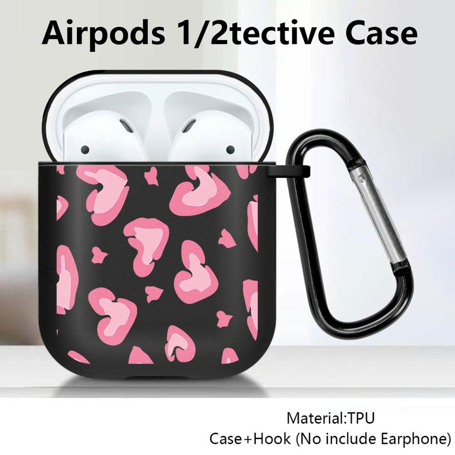 Pink Leopard Print Earphone Cases Cover Case For Airpods Pro2 2 Pro 3 Pro3 4 1