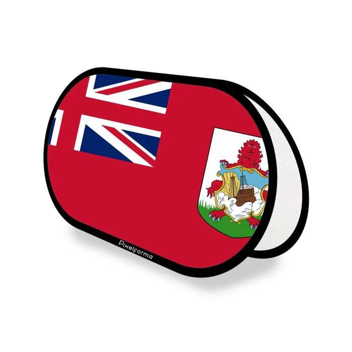 Drapeau - Bermudes - Ovale - 70 X 120 Cm - Polyester - Impression Recto/verso