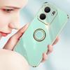 XINLI For Oppo A5x 5G Case Ring Kickstand Electroplating TPU Phone Cover