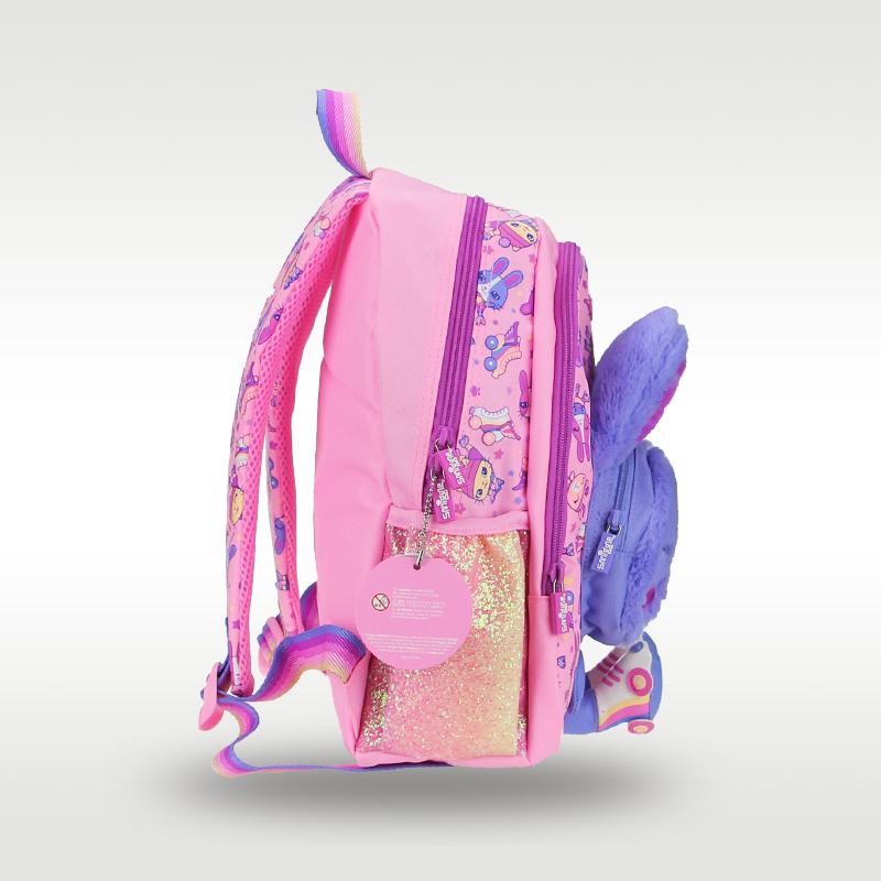 Children's Schoolbag High Quality Cute Purple Rabbit Plush Girl Bag 3-6 Years Old 14 Inch