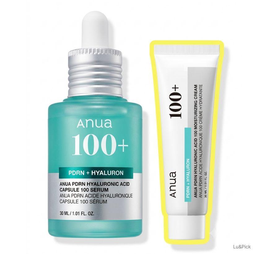 Anua PDRN Hyaluronic Acid Capsule 100 Serum 30ml + Cream 30ml