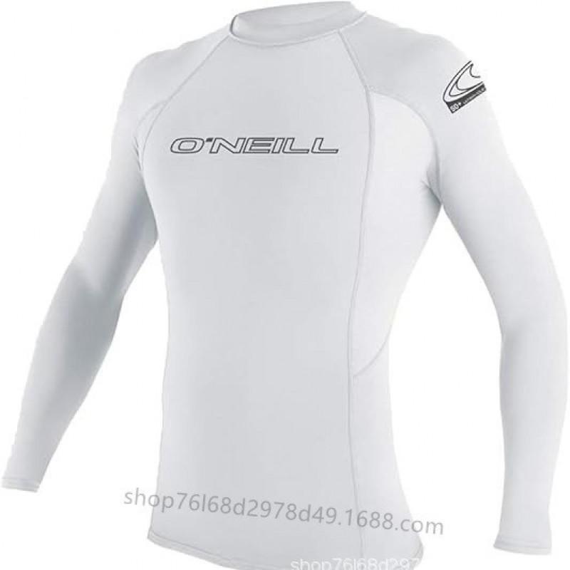 Men Women UV Protection Long Sleeve Rash Guard Surfing Dive Suit Quick Dry Snorkeling Top High Neck