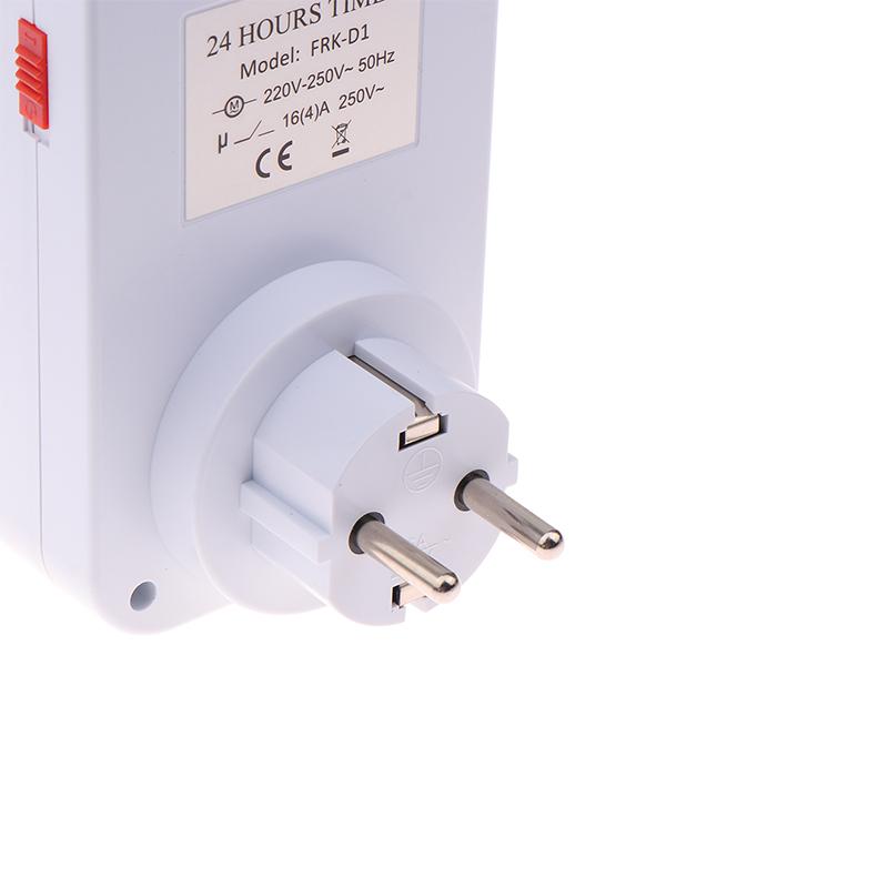 Eu Plug Timing Socket 24-Hours Cycle Mechanical Timer Electricity Consumption Meter Automatic Shutdown With Overload Protection