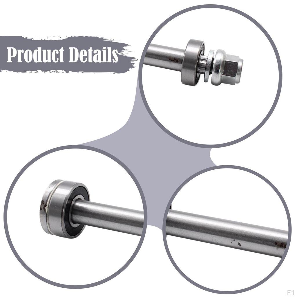 Spindle Shaft Kit Easy To Install High with Bearings and Nut Hardware for Replaces