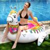 New Alpaca Mount Animal Floating Row Adult Inflatable Pattern Floating Bed Water Deck Chair Floating Row Swimming Ring Quality