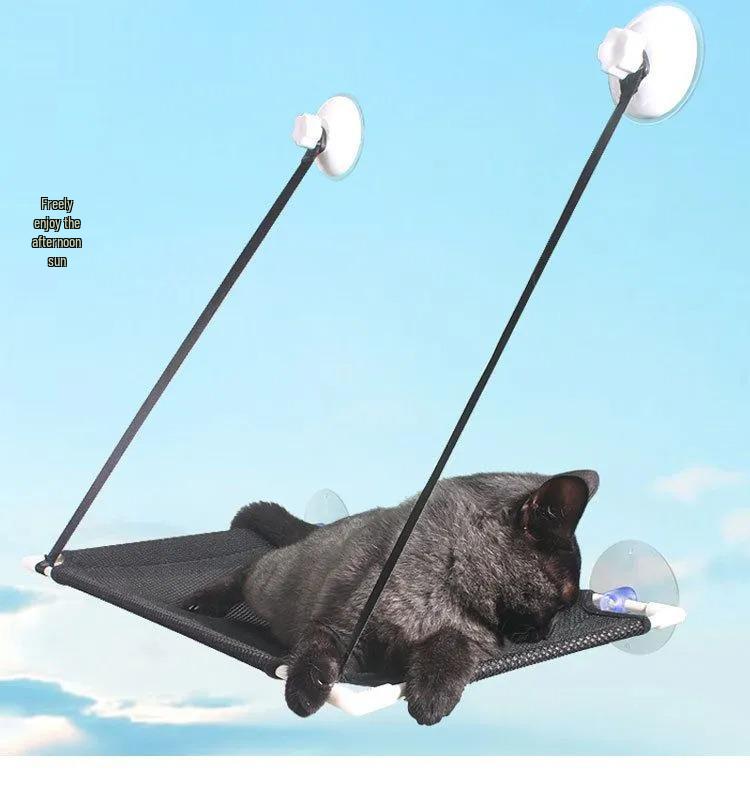 Cross-Border Suction Cup Cat Hammock: Breathable Hanging Pet Bed