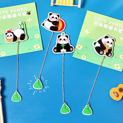 1 Stück Cartoon Panda Schule Bürobedarf Lesezeichen Niedlich Lustig Schreibwaren