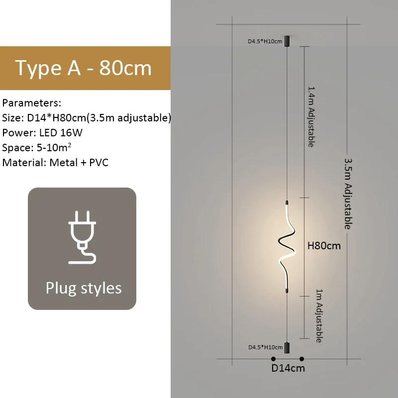 Modern Minimalist Living Room Floor Lamp 120cm Nordic Creative LED Floor Lamp Dining Room Decoration Indoor Lighting Fixtures