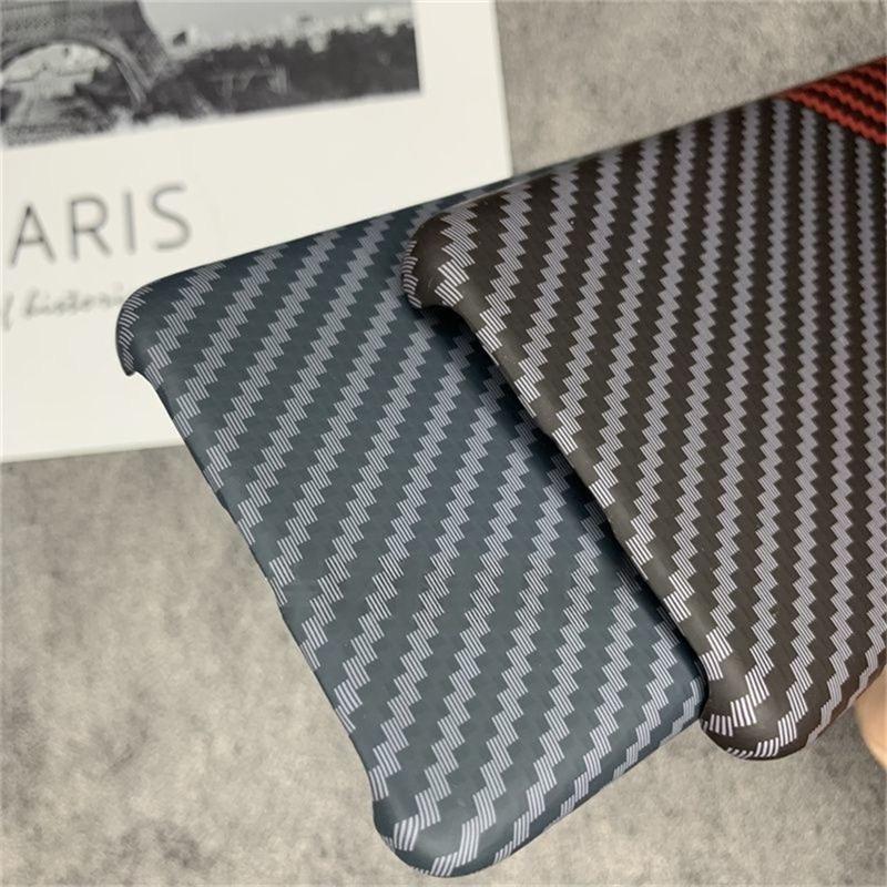 Matte Hard Case For Xiaomi 11 Ultra Case Slim Thin Carbon Fiber Texture Pattern Phone Back Cover Mi 11Ultra 5G Lightweight Shell