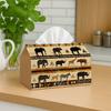 1pc Tribal Ethnic Folk Tissue Holder - Design Featuring African Animal Silhouettes, Suitable for Office, Parties, Car, Living Room, Kitchen, And Event