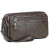 Meigardass Clutch Second Genuine Popular Clutch Large Capacity Men's Bag, Bag, Leather, Bag, Simple, Lightweight, (Brown-3)