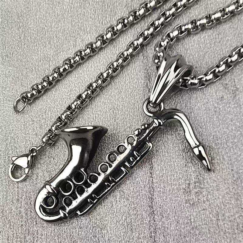 Eagle Wing Pendant Necklace, Men's Punk Streetwear Fashion Jewelry