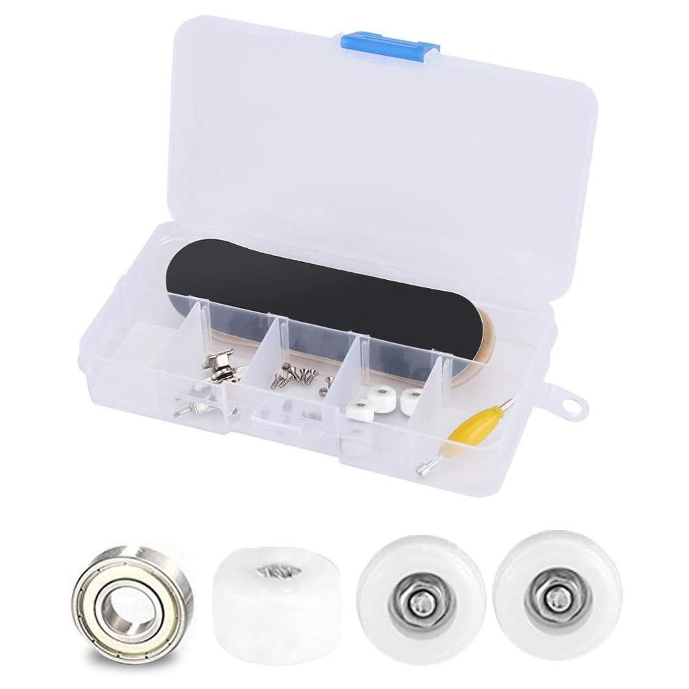 Mini Fingerboard Professional Fingers Skateboard Maple Wood DIY Assembly Skate Boarding Toy