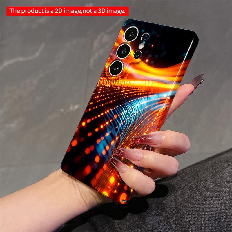2DFlat Samsung phone case Neon Flow Light Trails Applicable to Galaxy S22 S23 S24 S25ULTRA S26 A12 A13 A14 A15 A16