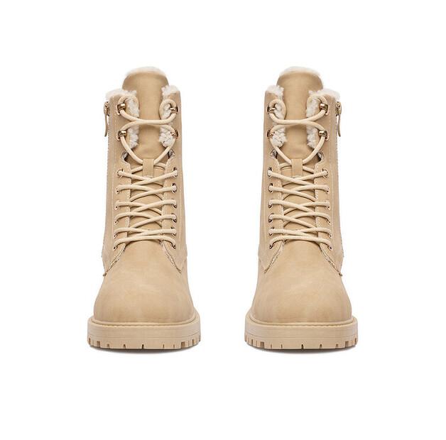 DeeZee HX24016-1 Beige Ankle Boots