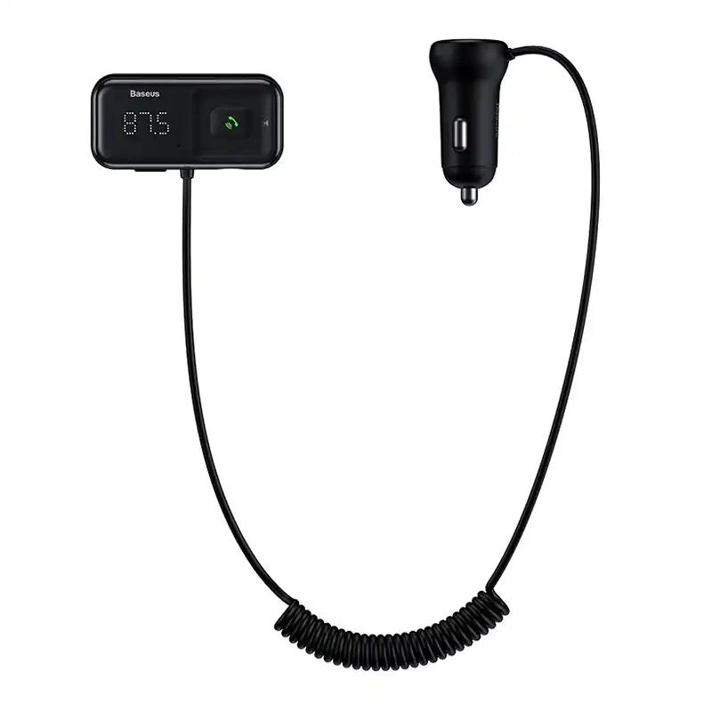Transmiter Samochodowy + Ładowarka Baseus Bluetooth Mp3 S-16 (Czarny)