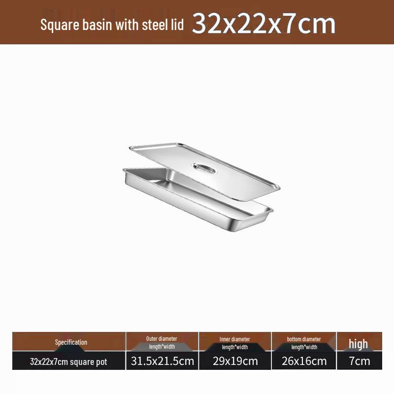 Lainuo Stainless Steel Rectangular Tray