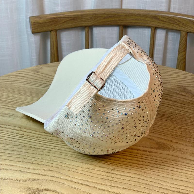 Bling Bling Strass-Baseballkappe, Glitzernde Nieten-Verstellbare Mütze für Damen & Herren