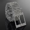 Fashion Rhinestone Belt Women Sparkling Belt Dress Accessories for Parties Clubs
