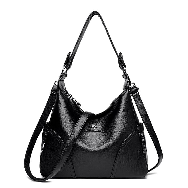Women's Genuine Soft PU Leather Shoulder Bag Crossbody Large Capacity Women's Bags