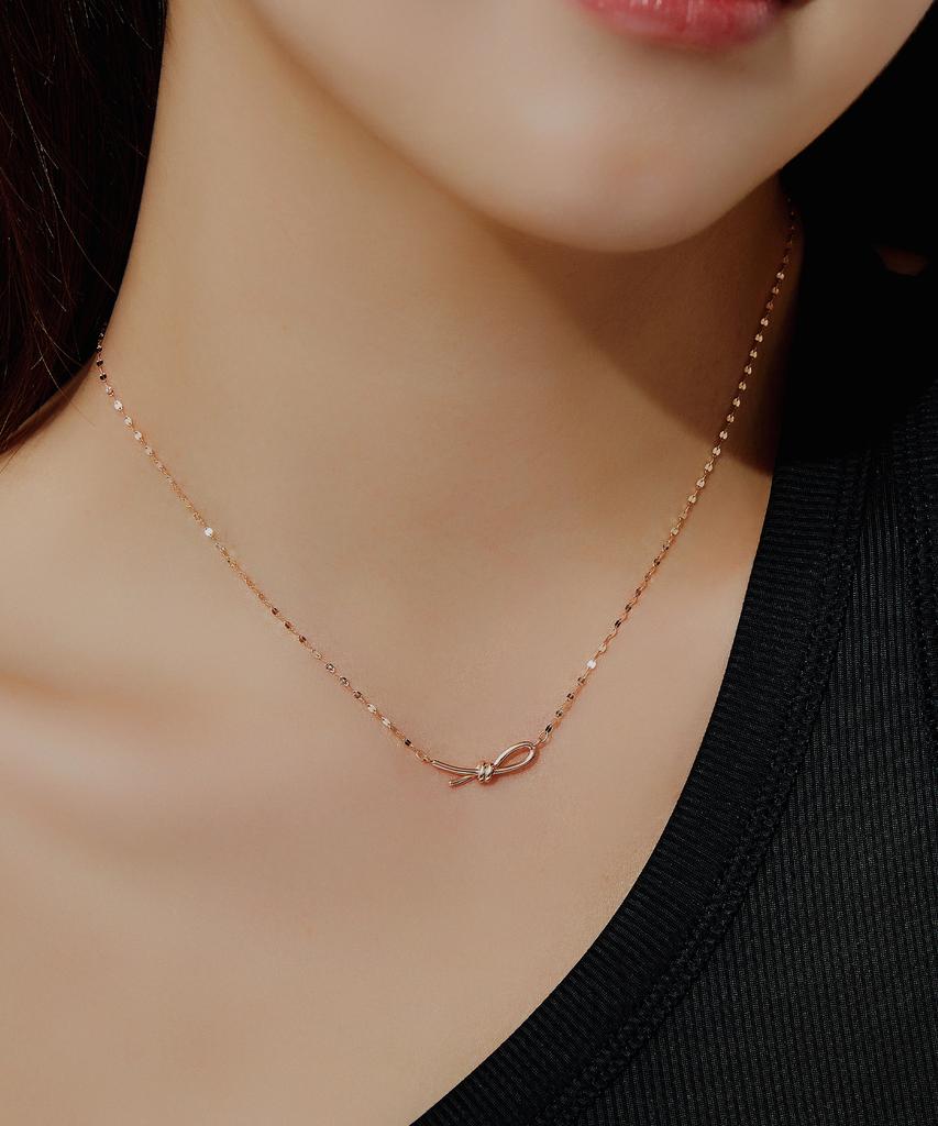 Helene Jewelry 14K Knot Rope Necklace
