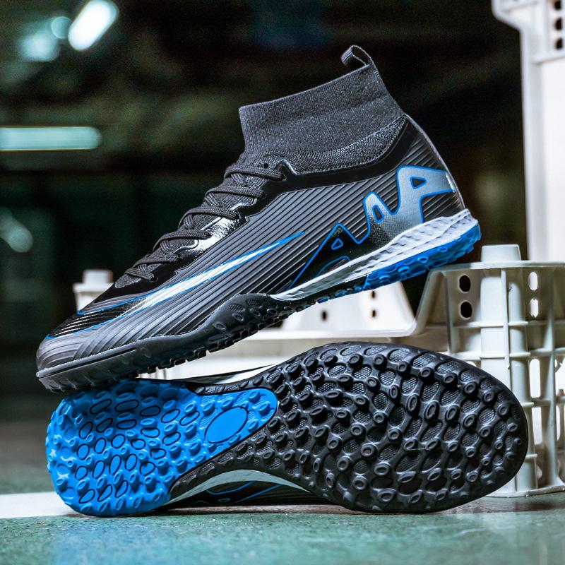 Pink football shoes men's new long nails youth sports training shoes grass broken nails training game shoes