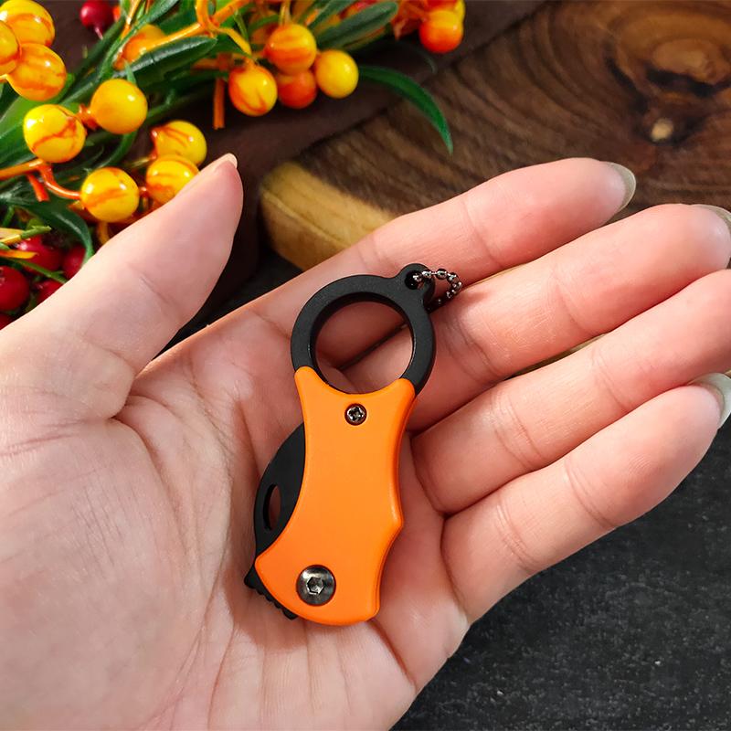 Stainless Steel Cut Fruit Knife Plastic Handle Folding Knife Household Melon Fruit Paring Vegetables Knife Pocket Knife