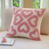 Thickened Chenille Embroidered Throw Pillowcase Cojines Heart-Shaped Valentine's Day Sofa Cushion Cover Headboard Pillow Covers