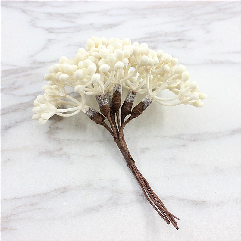 Fake Branches Simulati Leaf Wedding Props Home Artificial Landscaping Pine Needle Berry Hang Frost Flower Tree Branches Leaves