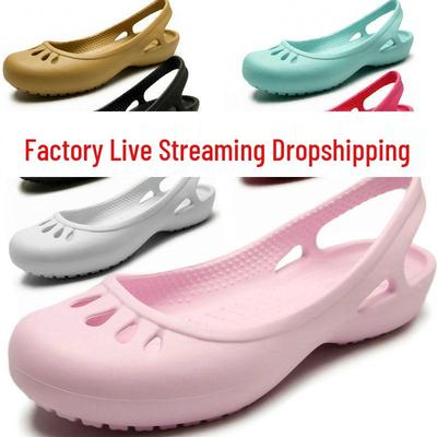 Sapatos Leves Brancos Antiderrapantes de Bico Fechado Merlindi para Mulheres, para Uso de Enfermeiras e no Jardim