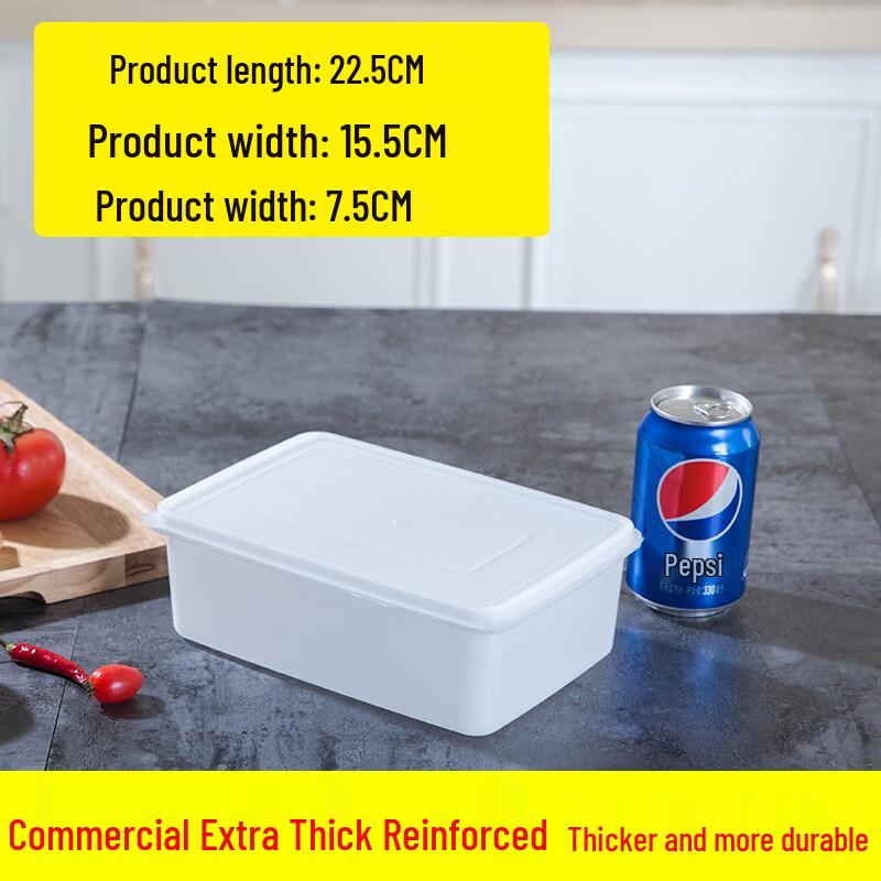 ZISIZ Commercial Rectangular Plastic Food Storage Container