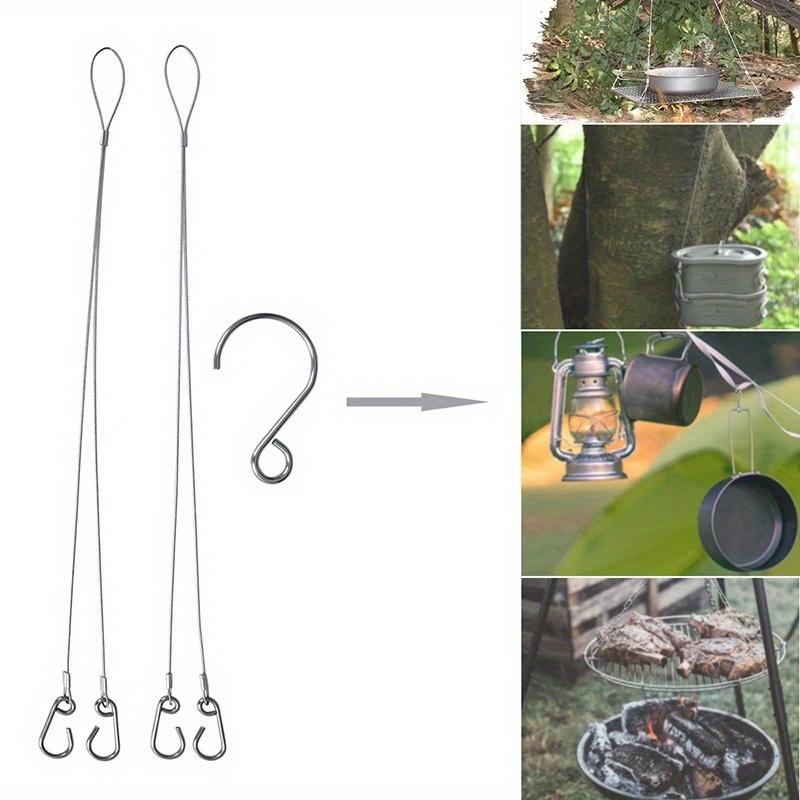 1Pack Barbecue Grill with Hanging Chain Food Charcoal Carbon BBQ Furnace Outdoor Camping Picnic Tableware