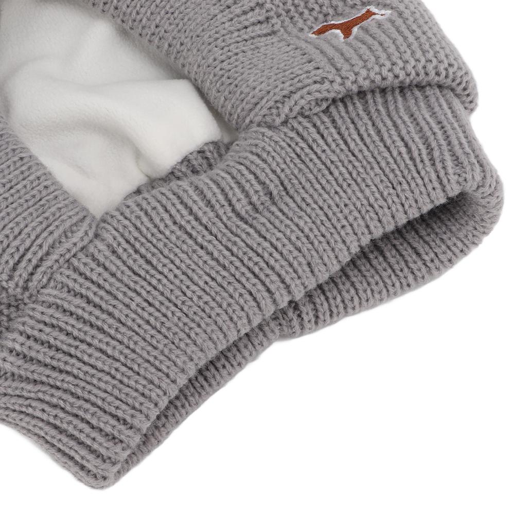Knitted Rabbits Ear Pet Hat Noise   Warm Dog Grooming Earmuffs Hat for Large Dogs