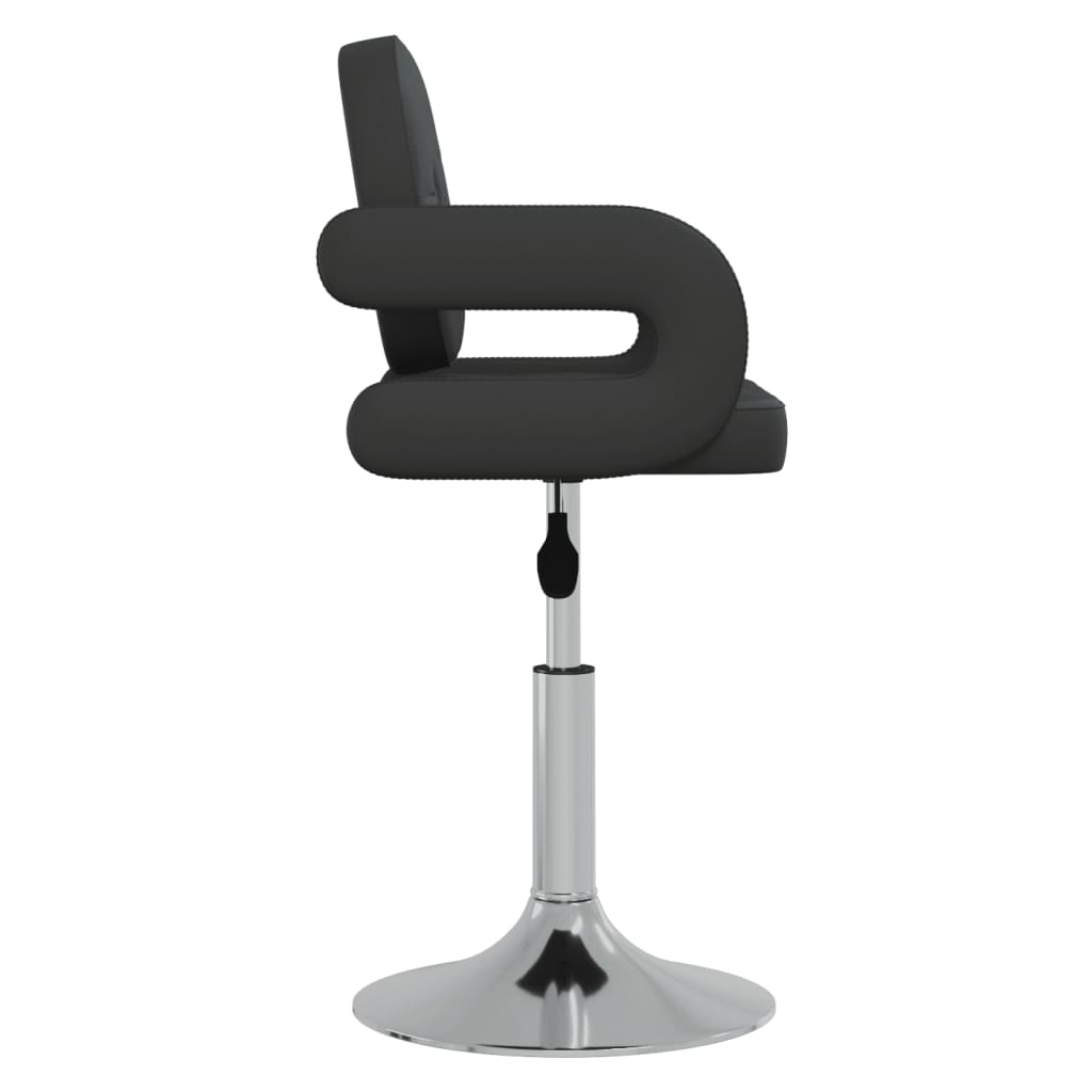 Vidaxl Swivel Dining Chairs, 4 Pcs, Black, Faux Leather