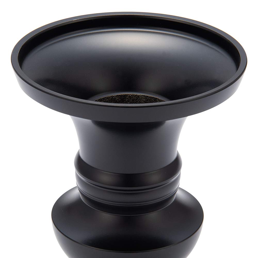 Buddhist Altar Shop Takita Shoten Buddhist Altar Flower Vase, Black, 3 Sun (9.3cm Tall X 7.2cm Diameter), Brass, Takaoka Copperware, Certificate of