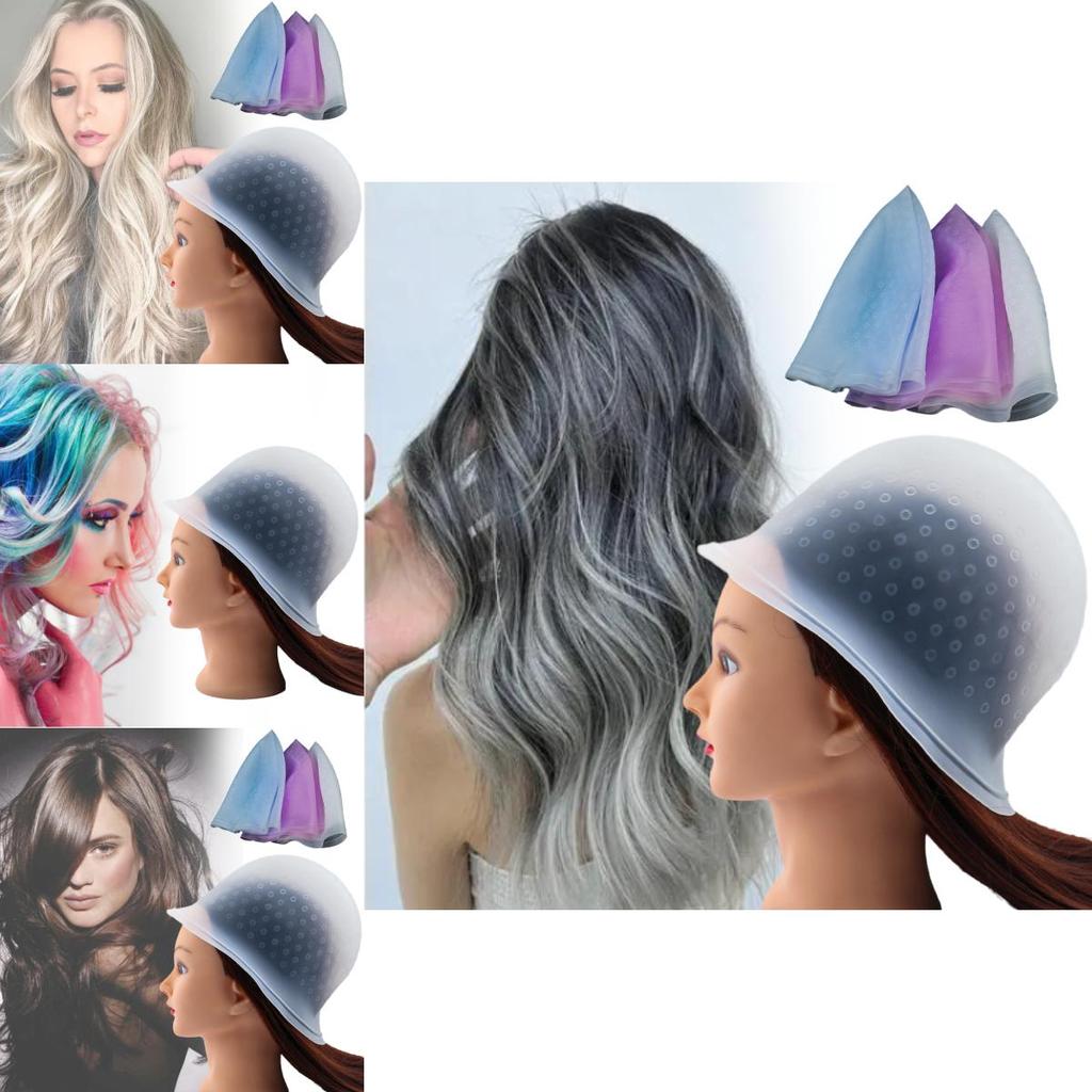 Durable Silicone Highlighting Cap For Professional Hair Dyeing Perfect For Salon Applications