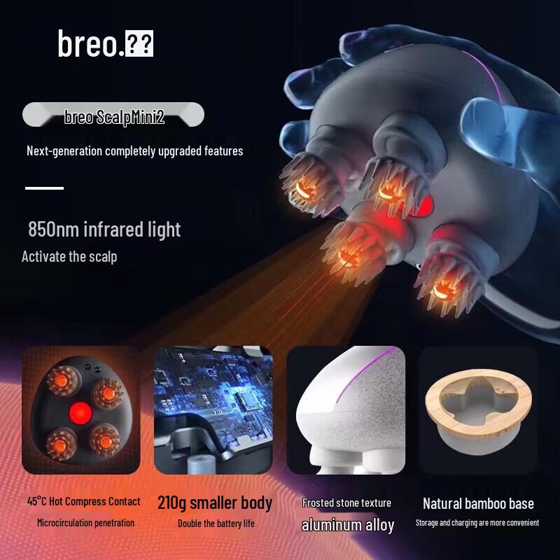 Breo Scalp Mini2 Waterproof Head Massager