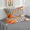 Thanksgiving Quilt Cover Three-Piece Pumpkin 3D Printed Bedding Polyester Pillow Cover Quilt Cover
