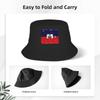 Haiti Grunge Flag Bucket Hat For Woman Beach  Floppy Hat Casual Lightweight For Outdoor Sport Fishing Hat Bob Hat