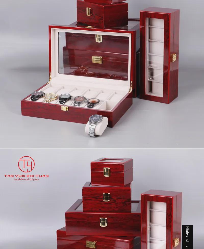 Tan Yun Zhiyuan Einbrennlack Uhren-Ausstellungs- & Aufbewahrungsbox