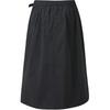 SALOMON Slate Rock Series Solid Color Zipper Mid Waist Midi Casual Skirt Women Skirts Black C28184