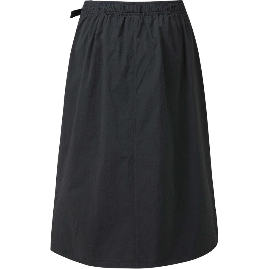 SALOMON Slate Rock Series Solid Color Zipper Mid Waist Midi Casual Skirt Women Skirts Black C28184