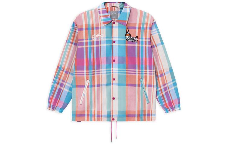 Li Ning Skateboard Jackets Men s Moth Orchid Purple Lapel Moderate Straight Fit AFDS101-1 XL