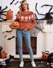 Women's Halloween Skull Jacquard Sweater: Autumn/Winter European & American Style, Round Neck, Long Sleeve Knitwear