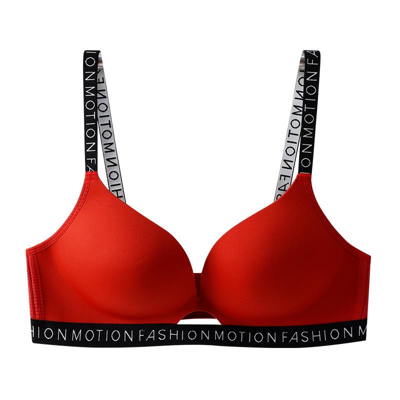 

for Women Wire Free Push Up Bra Brassiere Female Underwear Smooth Fabric Seamless Design Lingerie 38AB