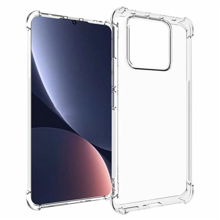 

Для Xiaomi 13 Pro 5G противоударный прозрачный гибкий чехол для телефона из ТПУ Нескользящая задняя крышка для мобильного телефона
