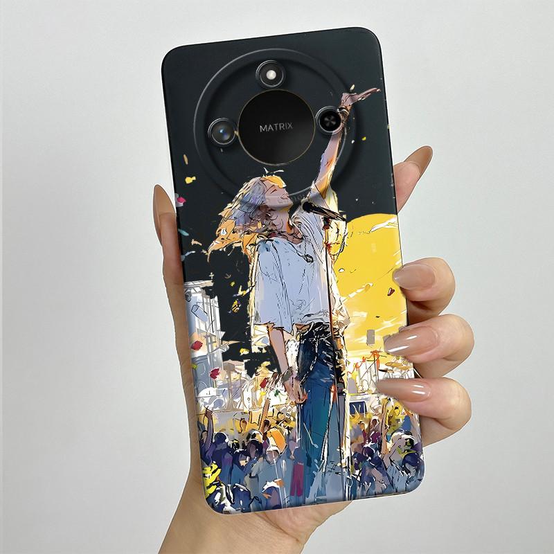 For Honor X9C Smart Phone Case X9cSmart Soft Silicone Funda Sweet Painted Fashion Cartoon Protective Capa Lovely Printing Cover