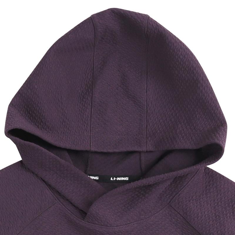 Li Ning CBA Series Jednoduchý potisk Pohodlná Všestranná Sportovní volnočasová Mikina s dlouhým rukávem Unisex mikiny AWDVF69-3