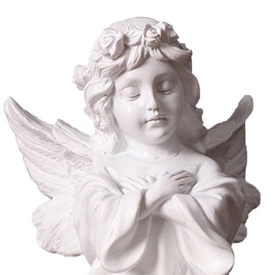 Estatua de Ángel de la Guarda Resina Figura de Ángel Pequeño Recuerdo Curación Simpatía Regalo para Estante Hogar Sala de Estar Escritorio Oficina Decoración